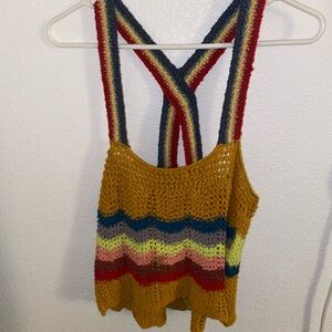 Multicolor Knit Women's Top